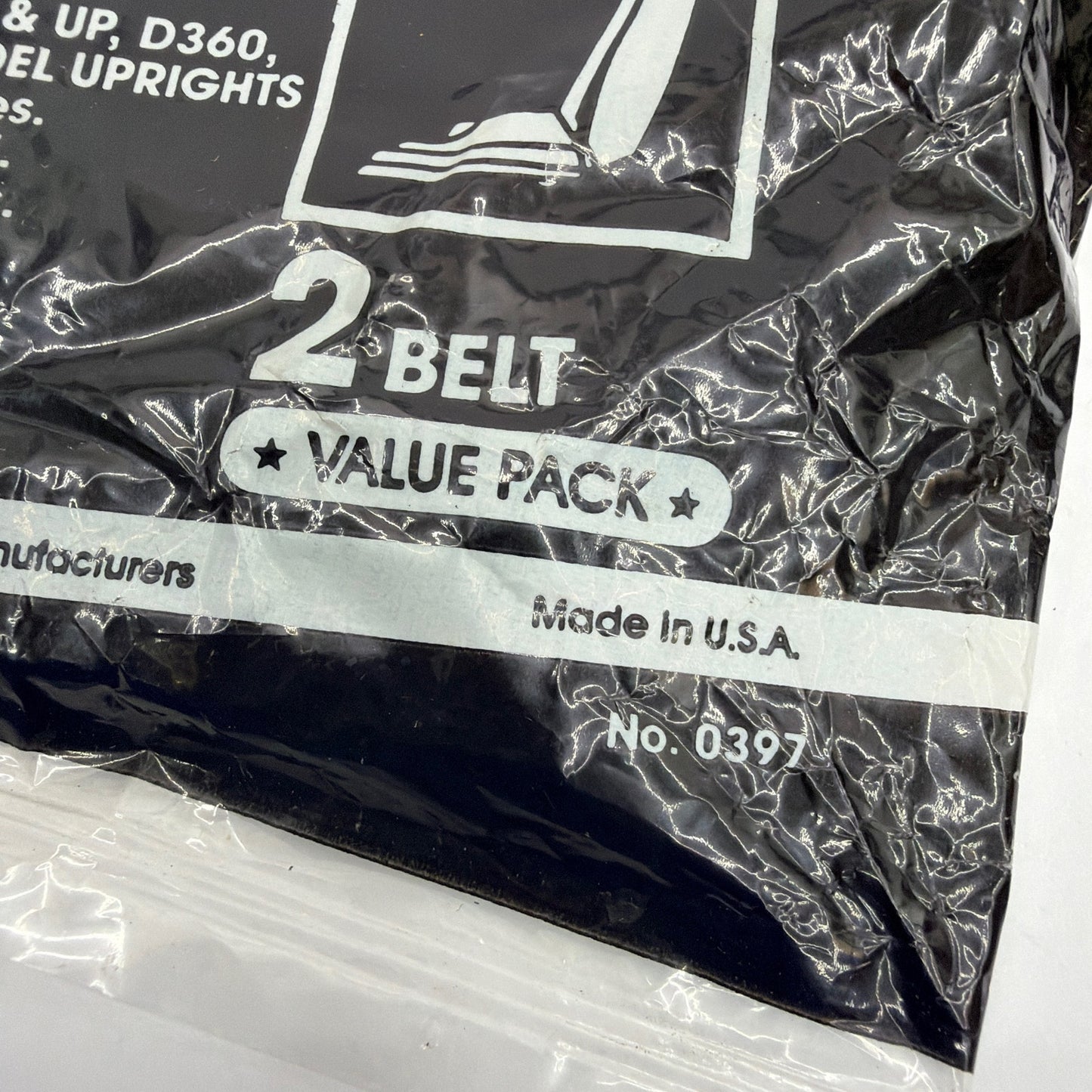 Rubbermaid 0397 Vacuum Cleaner Replacement Belts 2-Pack Fits Eureka/Hoover