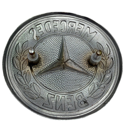 Mercedes-Benz Blue Enamel Metal Grille Badge Emblem 4.75"