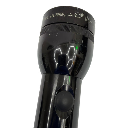Mag-Lite 4D Cell Black Aluminum Flashlight Tested Working Made in USA