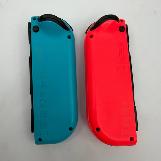 Nintendo Switch Joy-Con Controllers Neon Blue HAC-015 and Neon Red HAC-016
