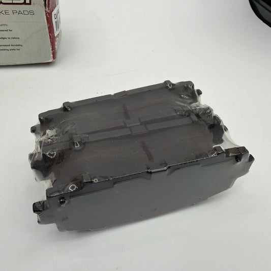 BrakeBest D1184 Front Organic Disc Brake Pads Set with Hardware Clips