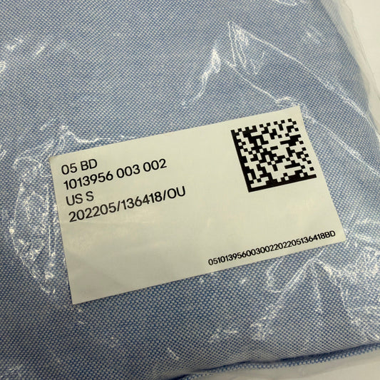 H&M Regular Fit Light Blue Oxford Button-Down Shirt, Size S