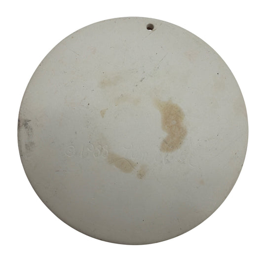 Vintage 1988 Ceramic Teddy Bear Bread Warmer 6" Round