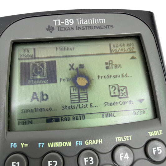 Texas Instruments TI-89 Titanium Graphing Calculator w/ Cover – Screen Damage