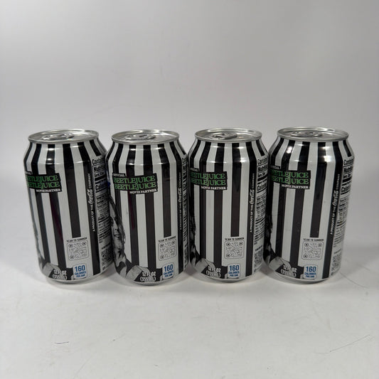 Fanta Haunted Apple Beetlejuice Limited Edition 12 oz Cans Sealed Lot of 4