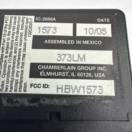 LiftMaster 373LM 3-Button Garage Door Opener Remote w/ Visor Clip