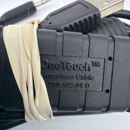 OneTouch Interface Cable 200-102-01 D USB to Meter Plug Data Transfer Cable