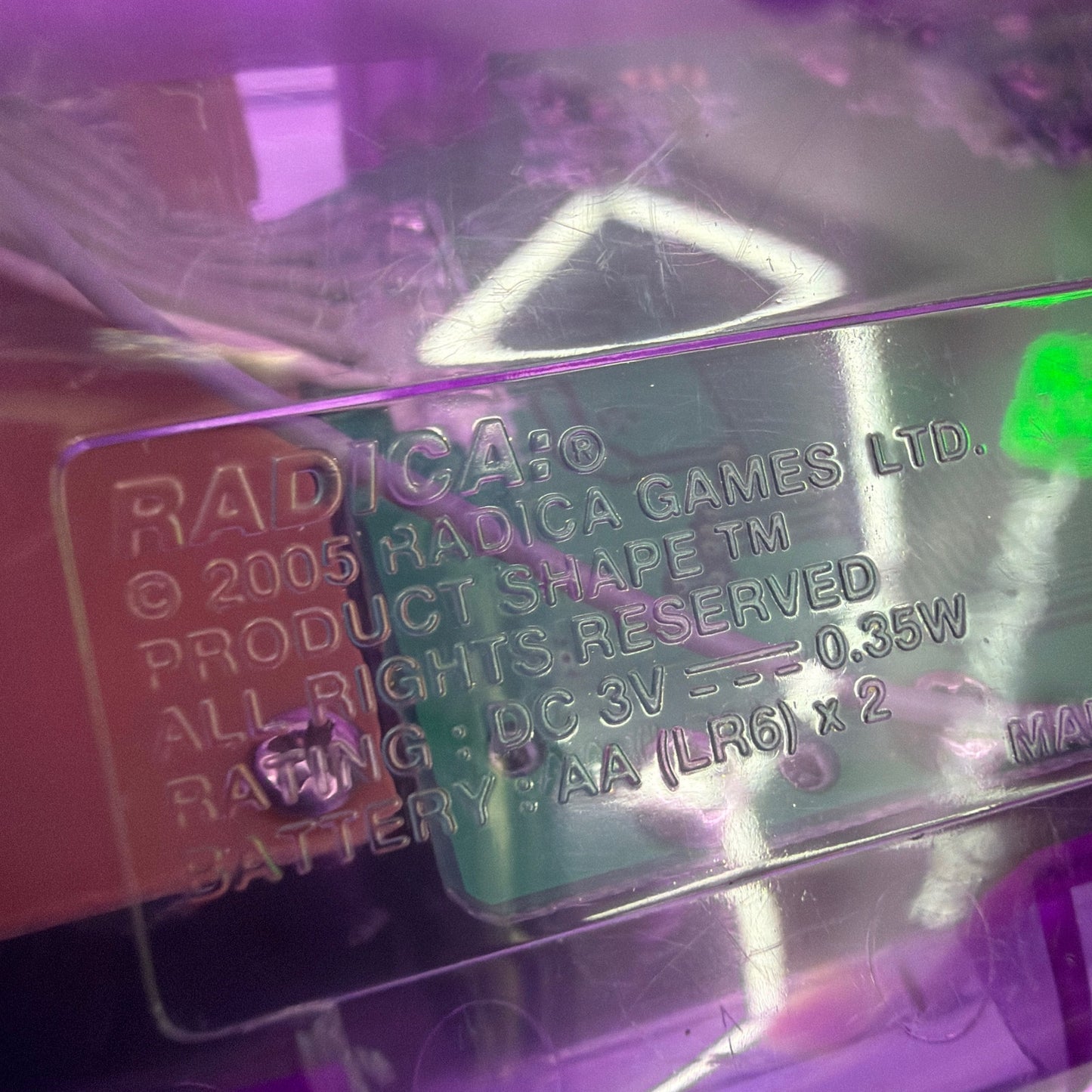 Radica 20Q Handheld Electronic Game Purple Tested Working