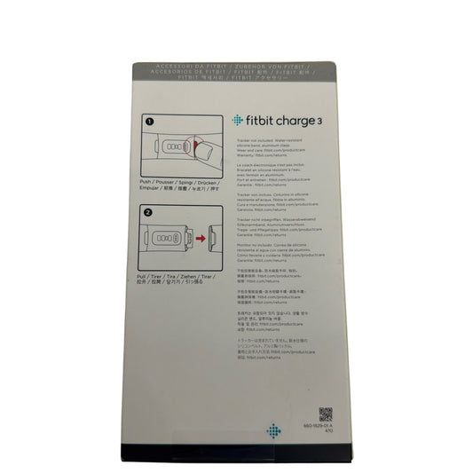 Fitbit Charge 3 Sport Band Black Small S/P Breathable Design New Sealed