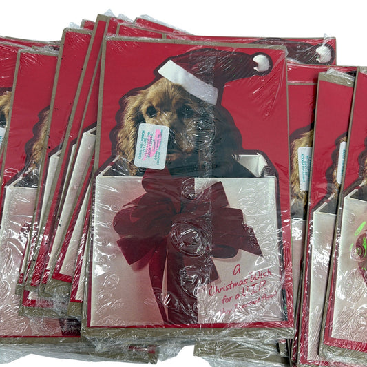 Lot of 24 Vintage Current Inc Christmas Pooch Pet Greeting Cards w Envelopes 199