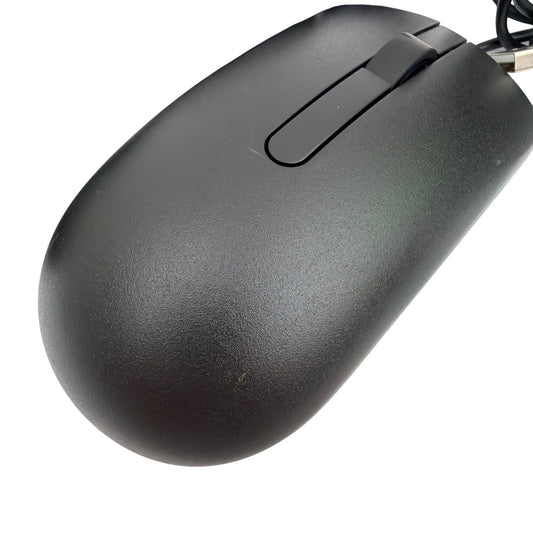 Dell MS116 USB Wired Optical Mouse Lot of 3 (2x MS116t, 1x MS116c) - Black