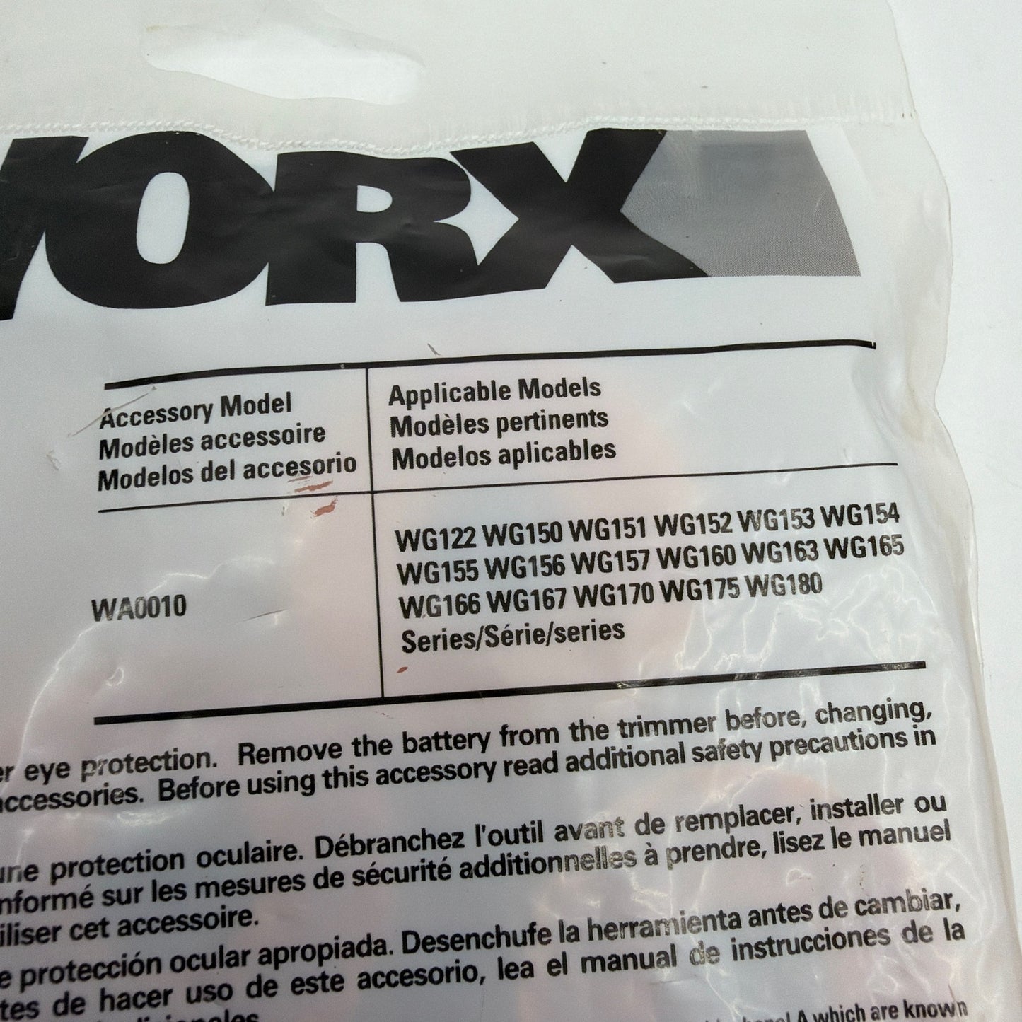WORX WA0010 DNA2 DoubleHelix Replacement Trimmer Spool Line 0.065 in 10 ft Multi