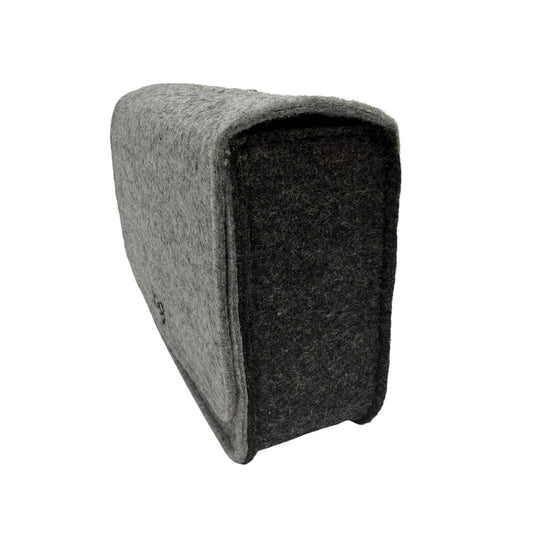 Logitech Logi Gray Felt Travel Pouch Case 7x5x2.5 in