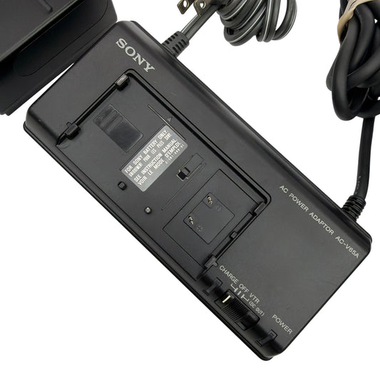 Sony AC-V65A Camcorder AC Power Adapter Battery Charger with NP-66H Battery