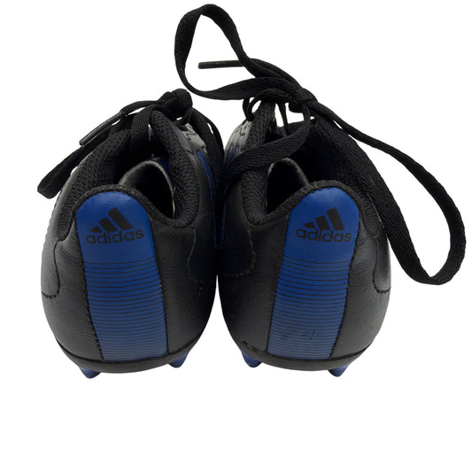 Adidas Kids Firm Ground Soccer Cleats Black/Blue Size 11K