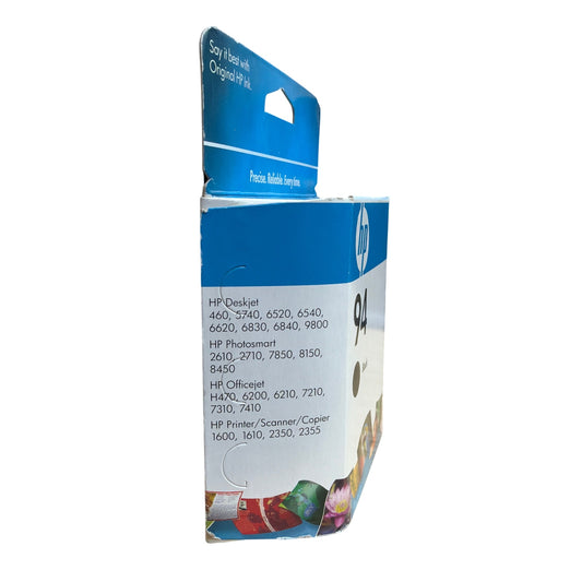 HP 94 Black Ink Cartridge C8765WN Option 140 – Genuine HP – Expired