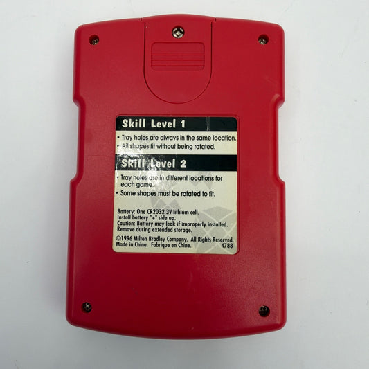 1996 Milton Bradley Electronic Hand-Held Perfection Game 4788 Tested Working