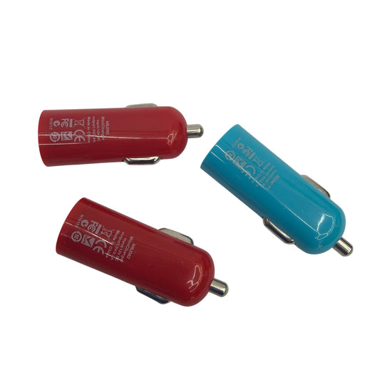 Wholly USB Car Charger Lot of 3 M8J062 x2 + F1 5V 2.4A