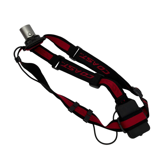 COAST HL5 LED Headlamp Black Red Tested Working Minor Battery Corrosion