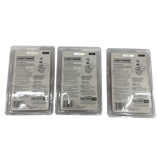 Lot of 3 Craftsman Automatic Feed Spool 64212 C3 19.2V / 24V .065" Trimmer Line