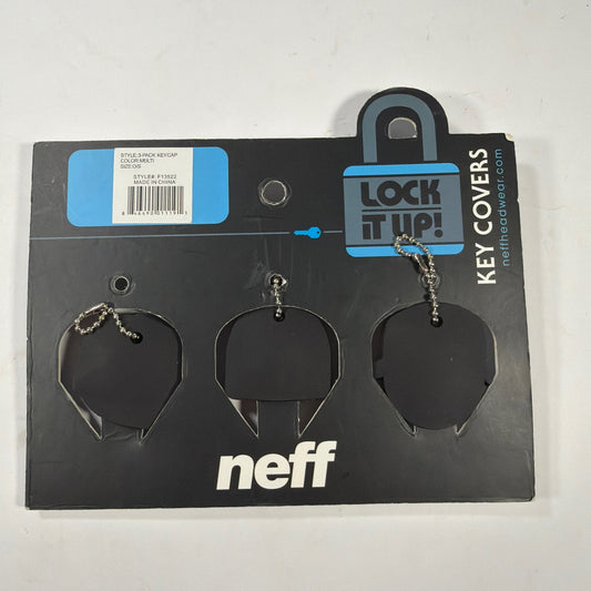Neff Lock It Up Key Covers 3-Pack Keycap Set Style F13522 Multi Color