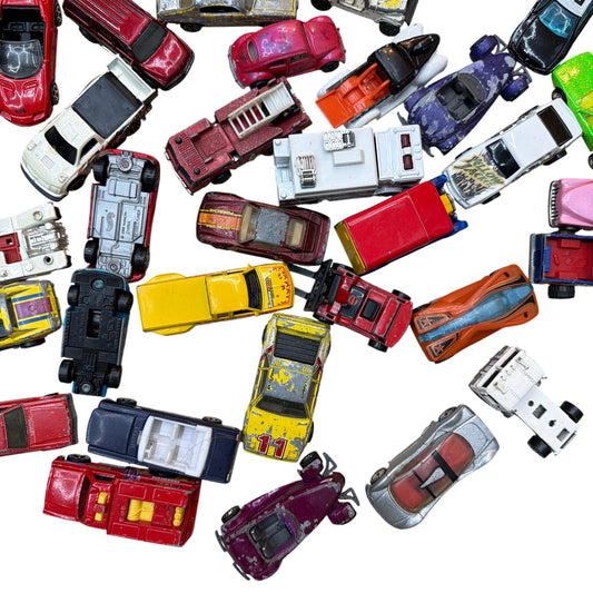 Vintage Hot Wheels & Matchbox Die-Cast Car Lot Approx 6 lb Mixed Loose Cars