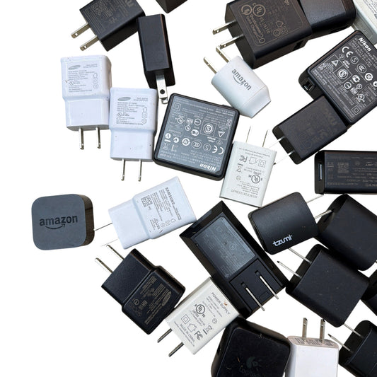 4.5 lb Mixed USB Wall Charger Lot One Gallon Bag Assorted AC Adapters