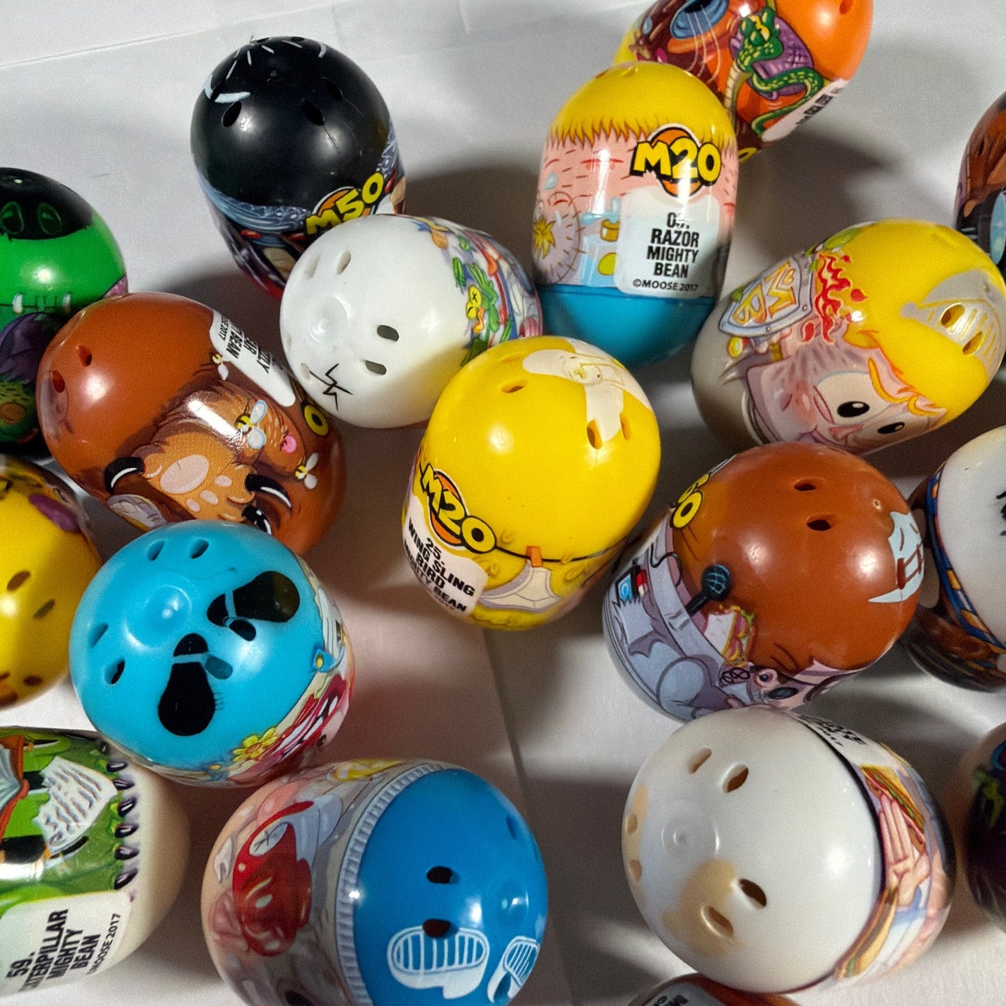 Moose Mighty Beanz Lot of 22 Assorted Collectible Beans