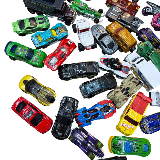 5+ lb Mixed Diecast Toy Cars Lot Random Bag Hot Wheels/Matchbox Style
