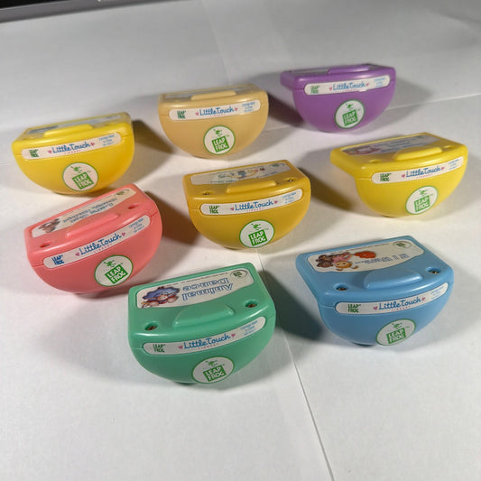 LeapFrog LittleTouch Library Cartridges Lot of 8 Animal World Wild Things Little