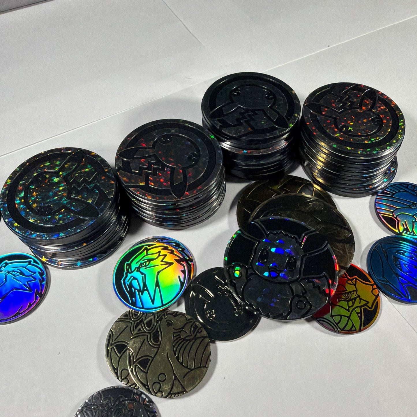 Pokémon TCG Collectible Coin Lot 50+ Mixed Holo & Standard Tokens