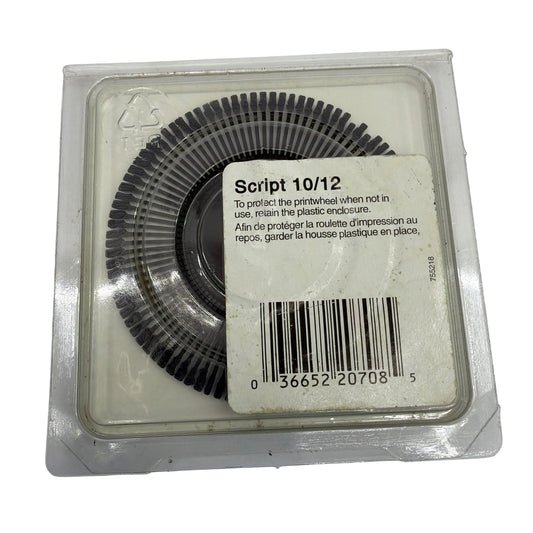 Smith Corona Script 10/12 Printwheel H 20708 H 59543 (English/French)