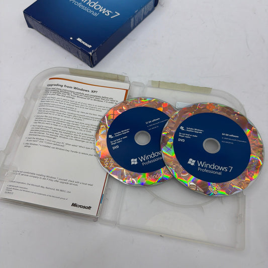 Microsoft Windows 7 Professional 32/64-Bit DVD Set w/ Product Key X15-60616-01