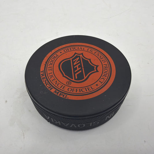 Calgary Flames Official Licensed NHL Hockey Puck 3 Inch Trench Mfg