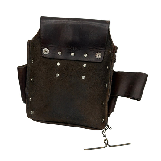 Vintage GE Leather Electrician Tool Belt Pouch CC-526-GE With Tape Holder