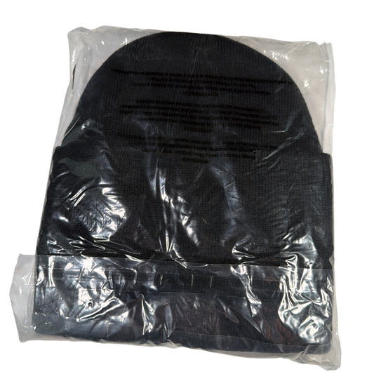 Carhartt Black Knit Beanie Hat with Embroidered AWS Logo New With Tags