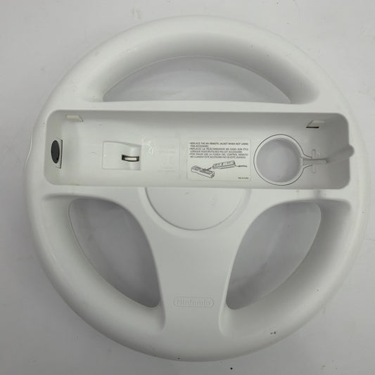 Nintendo Wii Wheel Steering Wheel Attachment RVL-024 White Blue