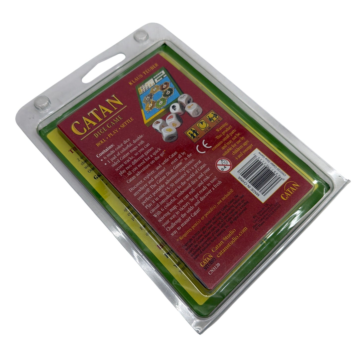 Klaus Teuber Catan Dice Game Clamshell Edition CN3120