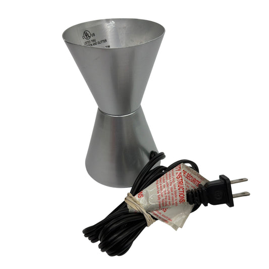 Lava The Original Schylling Motion & Glitter Lamp Base Only Silver Tested E65440