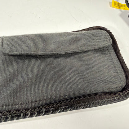 Nintendo 3DS Zipper Carrying Case Black Gray