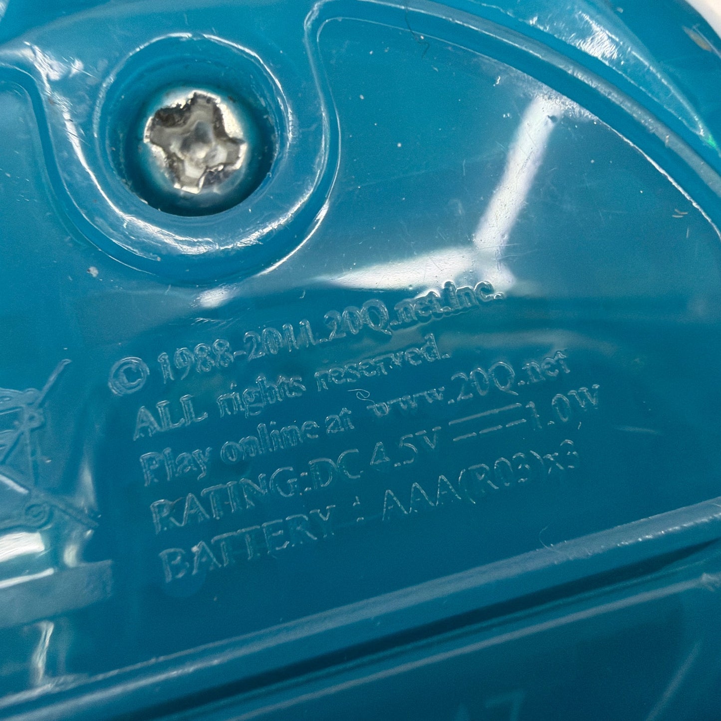 20Q Electronic Handheld Guessing Game Blue Tested Working