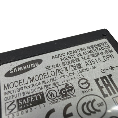 Samsung A3514_DPN 14V 2.5A 35W AC/DC Power Adapter w/ Power Cord - Tested