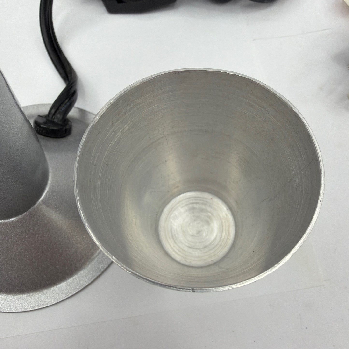 Pliable Art Lamp 33PM Model 602S Silver Rocket Lava Lamp Base and Cap Tested