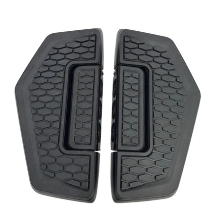 Kuryakyn 5909 Hex Mini Folding Floorboards Satin Black Pair No Adapters