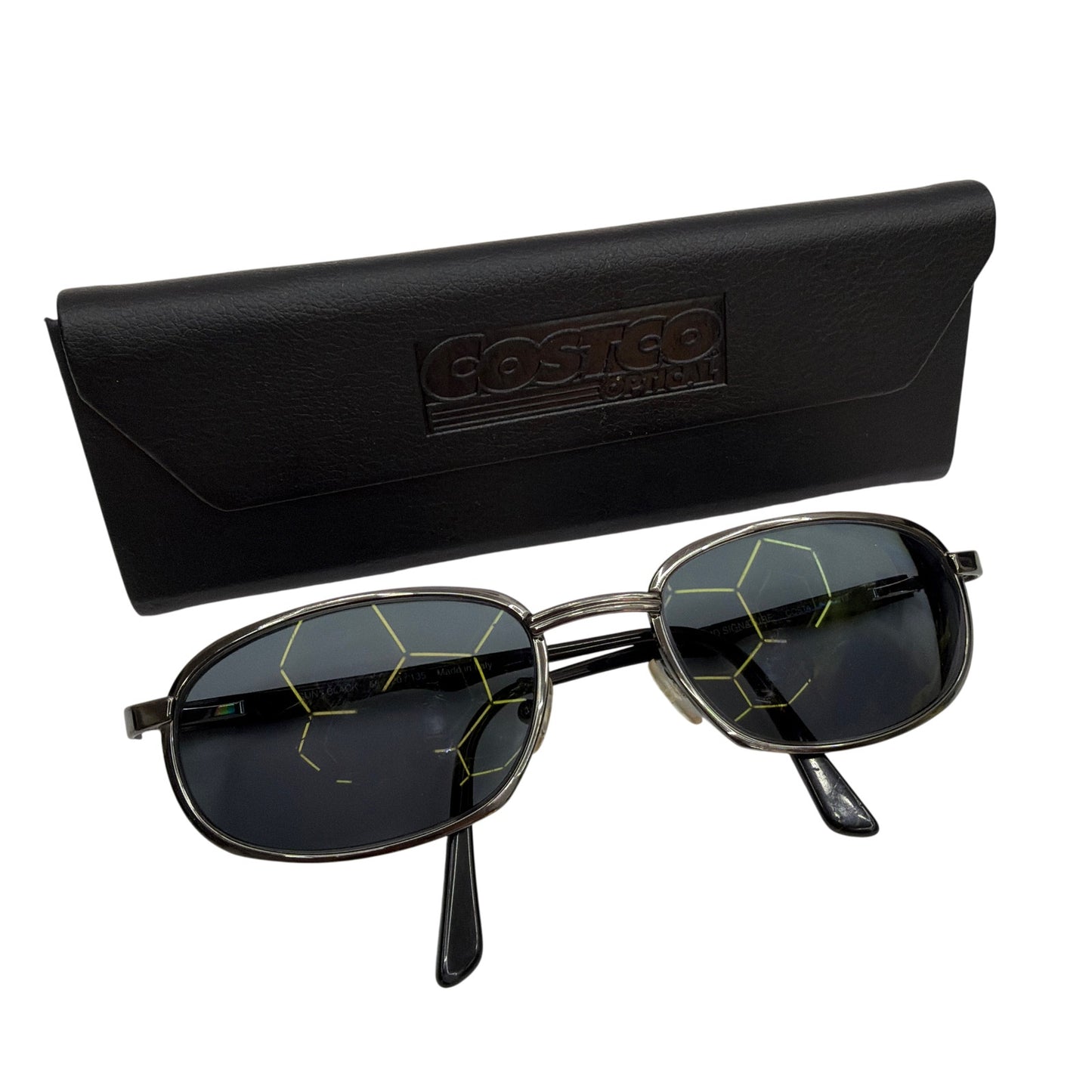 Kirkland Signature Costa 612013 Sunglasses Frame Silver Black With Costco Case