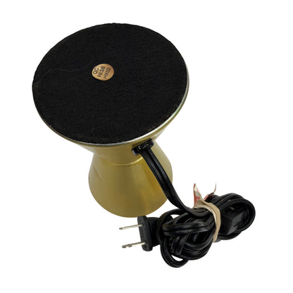 Motion & Glitter Gold Metal Lava Lamp Base 3.5 in Diameter Tested