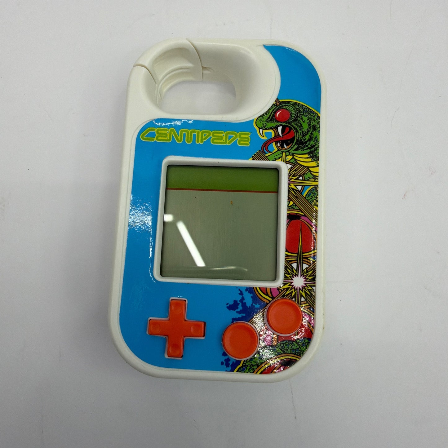 Atari Centipede Handheld LCD Electronic Game Keychain Item 1791 Tested Working