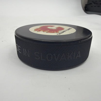 Calgary Flames Official Licensed NHL Hockey Puck 3 Inch Trench Mfg