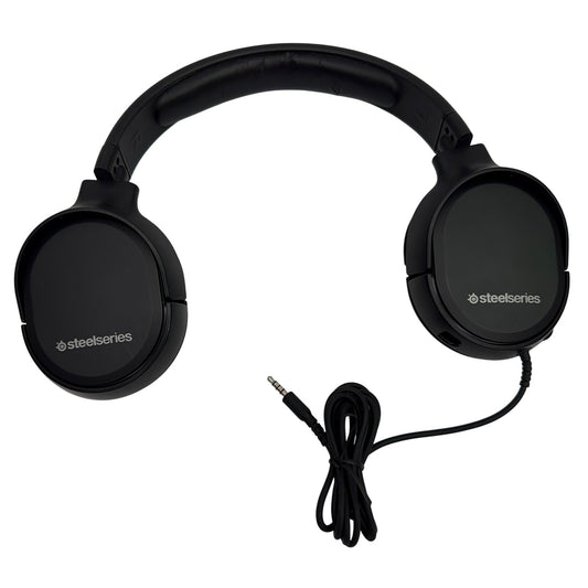 SteelSeries Arctis 1 Wired Gaming Headset HS-00020 Black – No Mic, Needs EarPads
