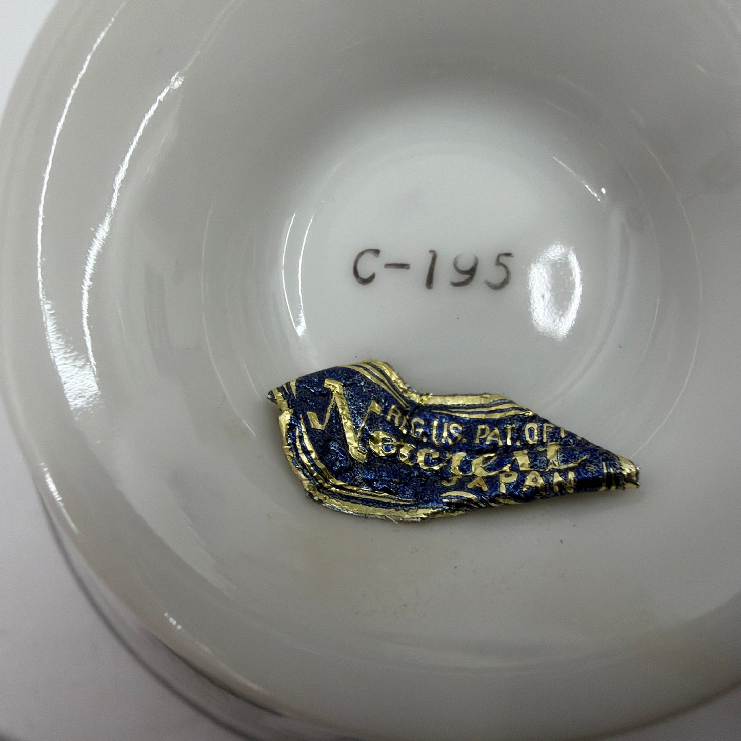 Norcrest Japan 25th Anniversary Teacup and Saucer Set C-195 with Roberts Twin